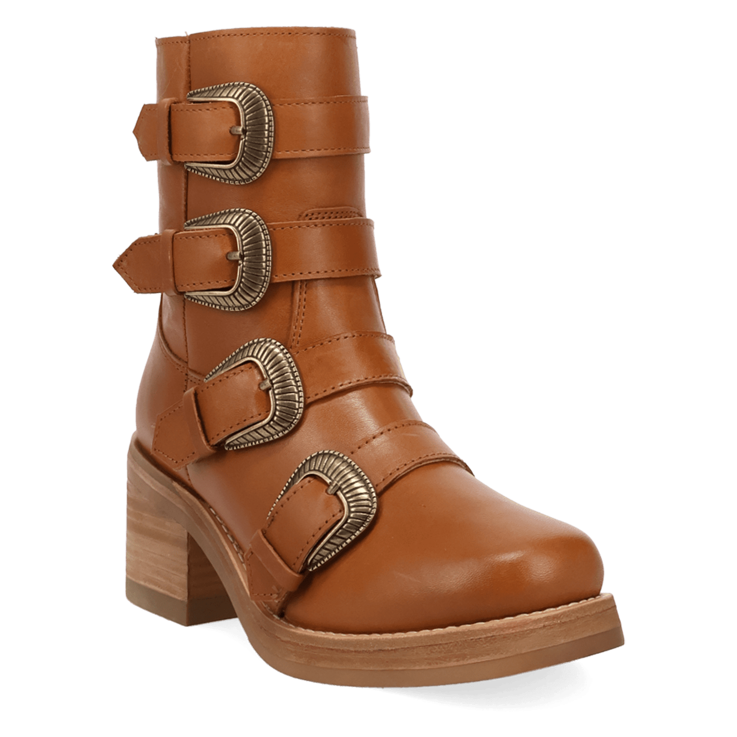 Women's Dingo Topanga Leather Bootie - Brown - DI2466-BN97