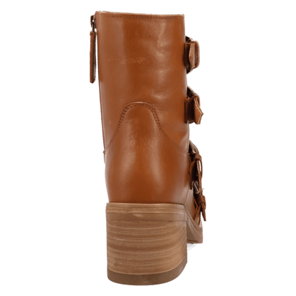 Women's Dingo Topanga Leather Bootie - Brown - DI2466-BN97
