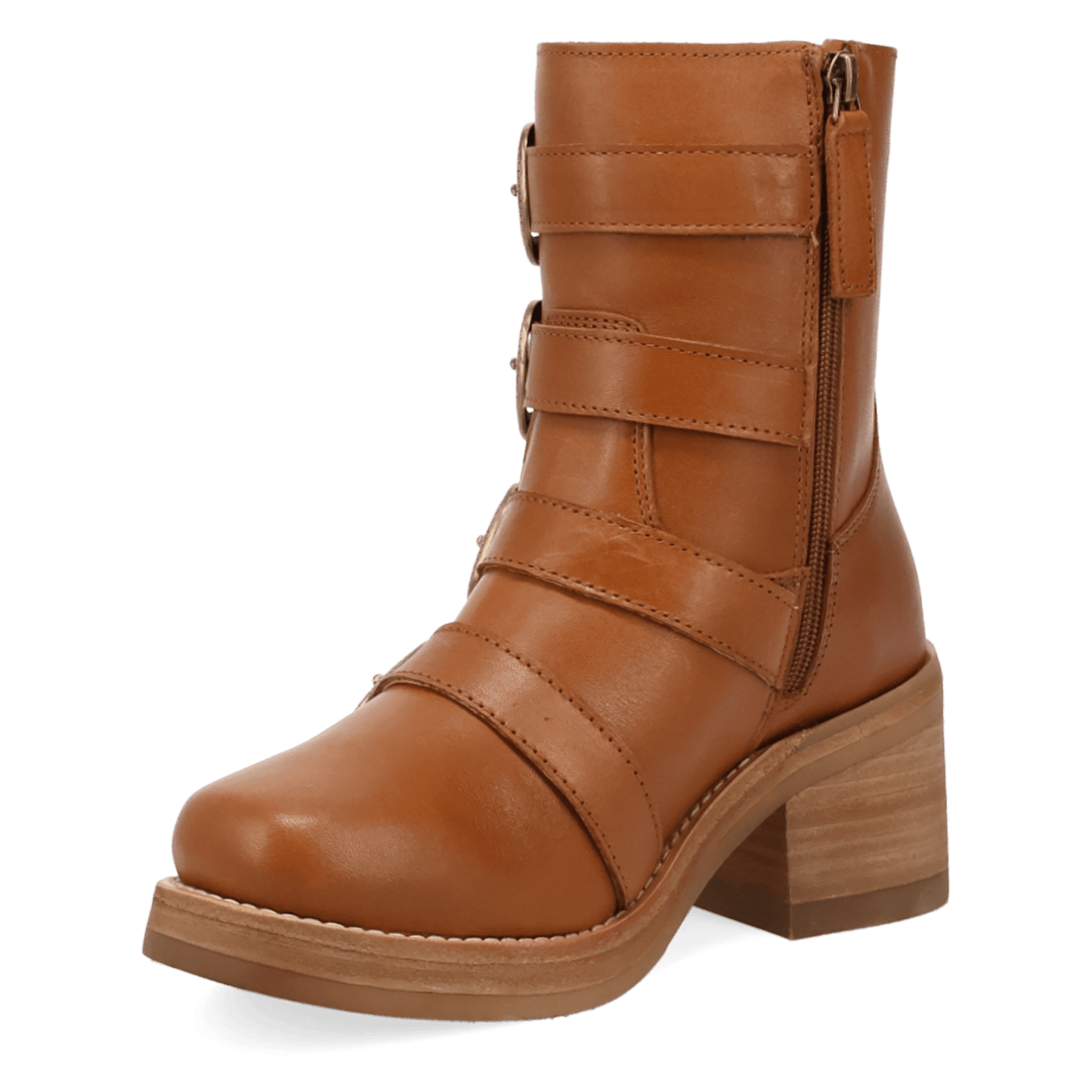 Women's Dingo Topanga Leather Bootie - Brown - DI2466-BN97