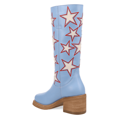 Women's Dingo American Dream Leather Boot - Blue - DI2490-BL