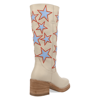 Women's Dingo American Dream Leather Boot - White - DI2490-WH15