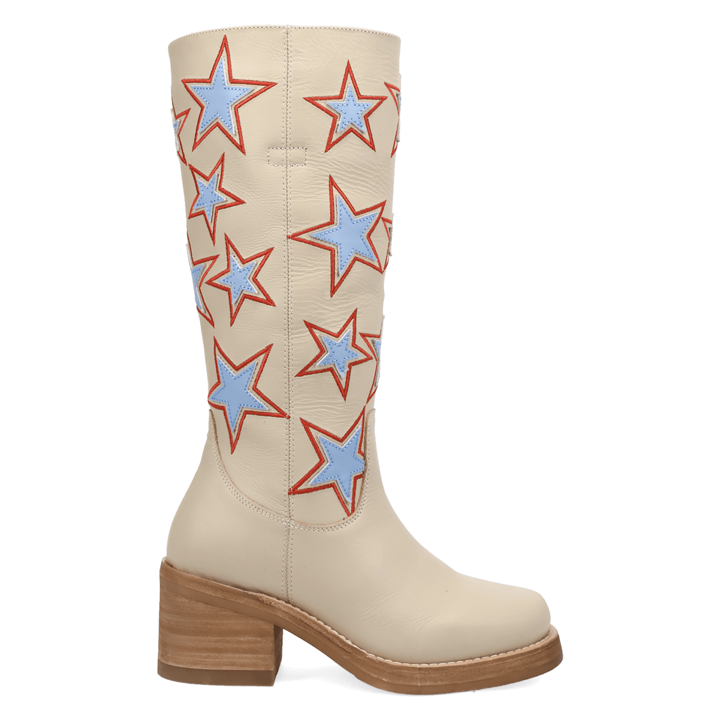 Women's Dingo American Dream Leather Boot - White - DI2490-WH15
