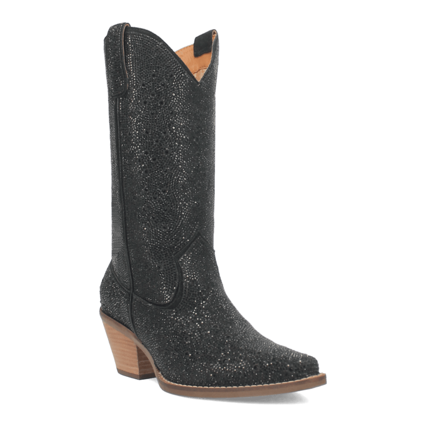 Women's Dingo Silver Dollar Leather Boot - Black - DI570-BK