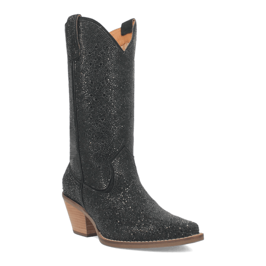 Women's Dingo Silver Dollar Leather Boot - Black - DI570-BK