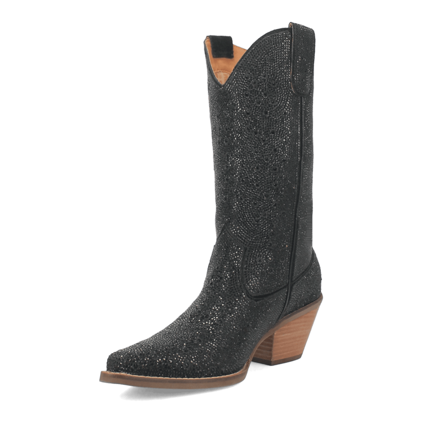 Women's Dingo Silver Dollar Leather Boot - Black - DI570-BK