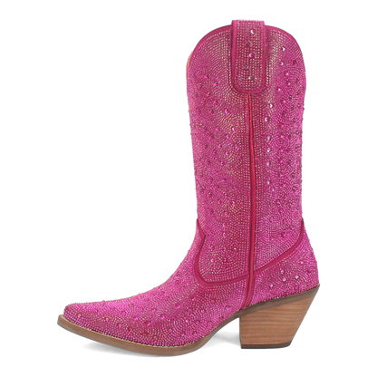 Women's Dingo Silver Dollar Leather Boot - Fuchsia - DI570-PU6