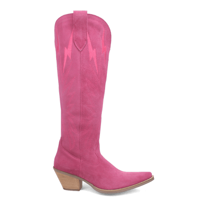 Women's Dingo Thunder Road Leather Boot - Fuchsia - DI597-PU6