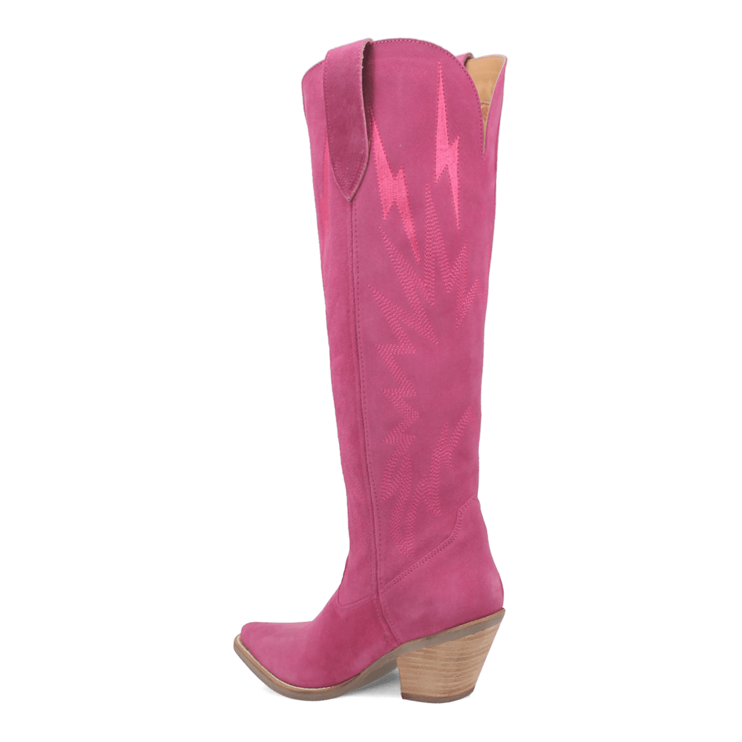 Women's Dingo Thunder Road Leather Boot - Fuchsia - DI597-PU6