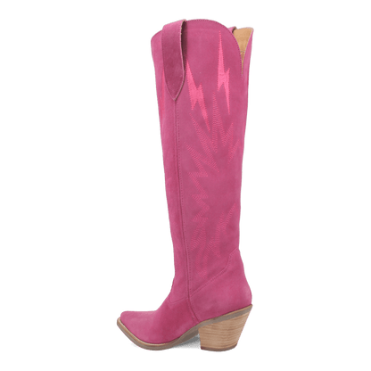 Women's Dingo Thunder Road Leather Boot - Fuchsia - DI597-PU6