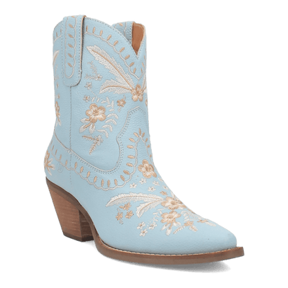 Women's Dingo #Primrose Leather Bootie - Blue - DI748-BL