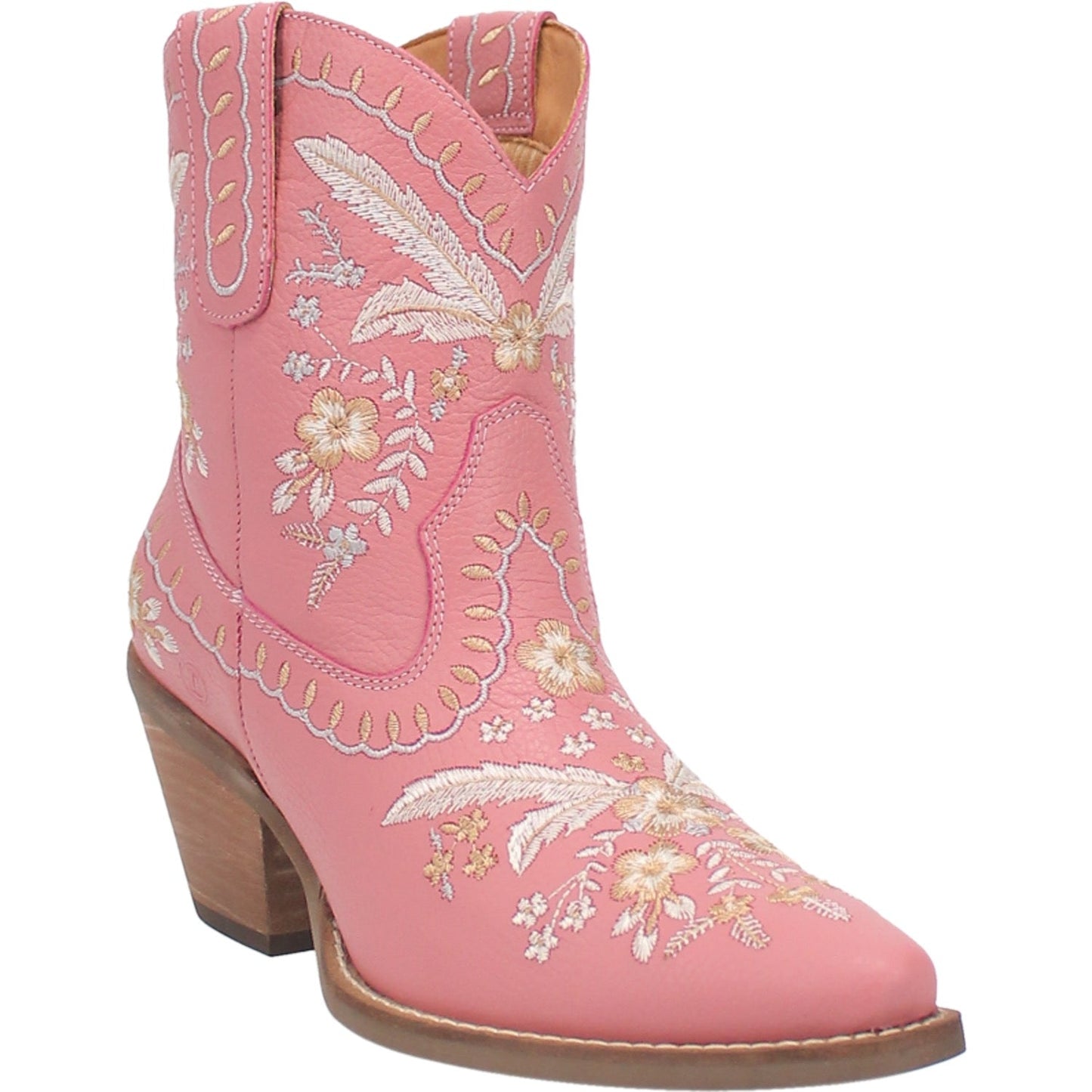Women's Dingo #Primrose Leather Bootie - Pink - DI748-PK