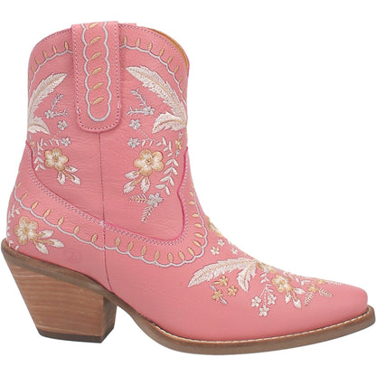 Women's Dingo #Primrose Leather Bootie - Pink - DI748-PK