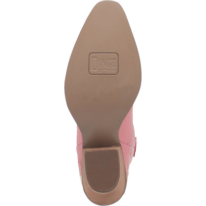 Women's Dingo #Primrose Leather Bootie - Pink - DI748-PK