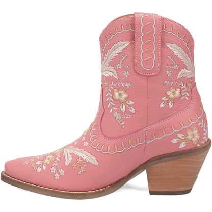 Women's Dingo #Primrose Leather Bootie - Pink - DI748-PK