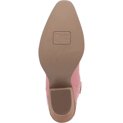 Women's Dingo #Primrose Leather Bootie - Pink - DI748-PK