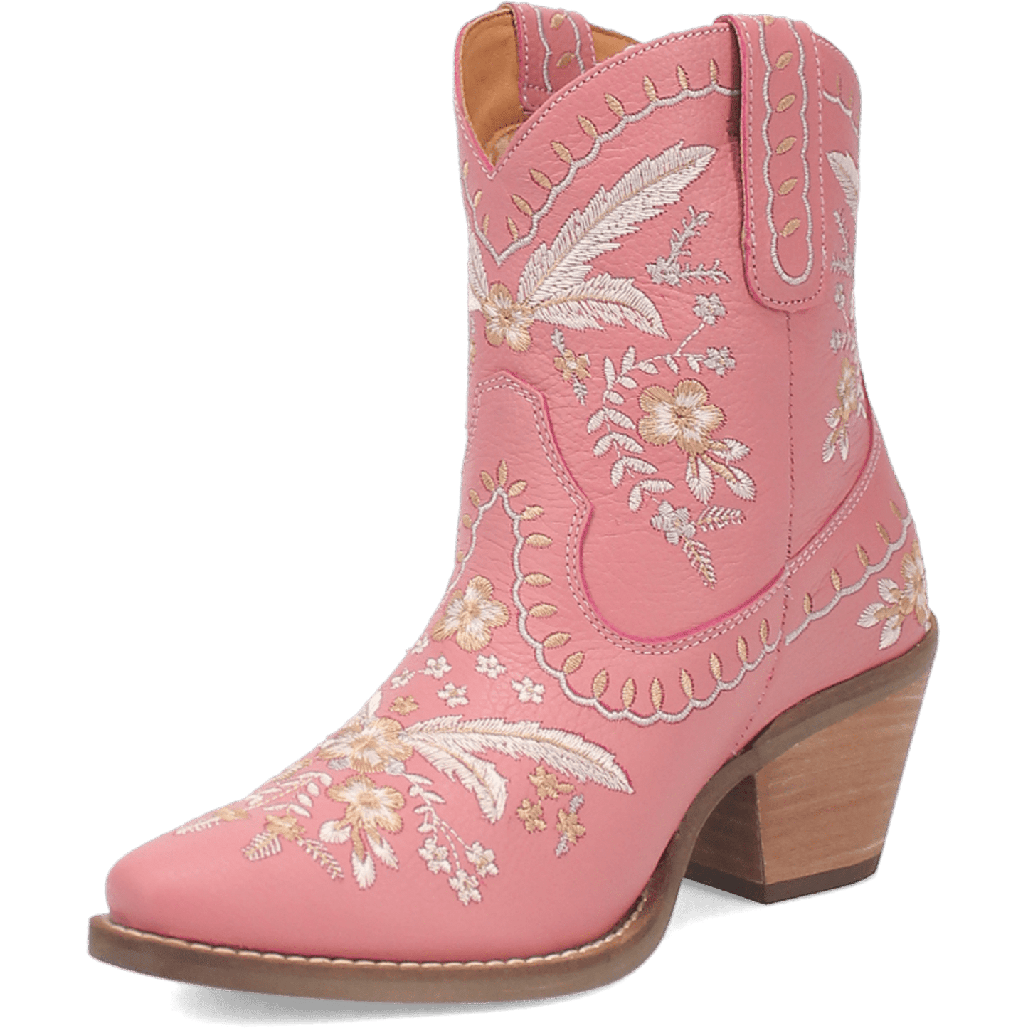 Women's Dingo #Primrose Leather Bootie - Pink - DI748-PK