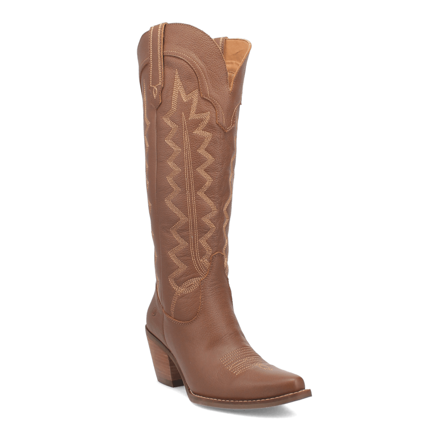 Women's Dingo High Cotton Leather Boot - Brown - DI936-BN