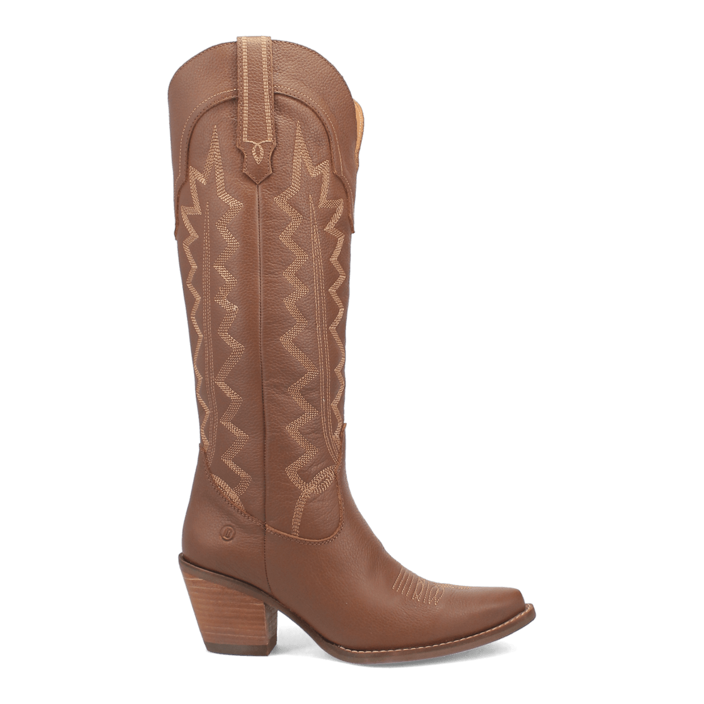 Women's Dingo High Cotton Leather Boot - Brown - DI936-BN