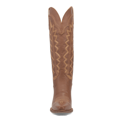 Women's Dingo High Cotton Leather Boot - Brown - DI936-BN