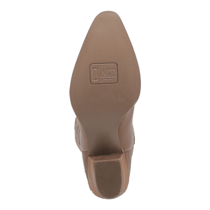 Women's Dingo High Cotton Leather Boot - Brown - DI936-BN