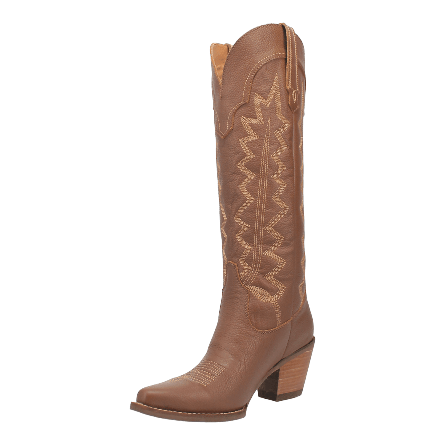 Women's Dingo High Cotton Leather Boot - Brown - DI936-BN