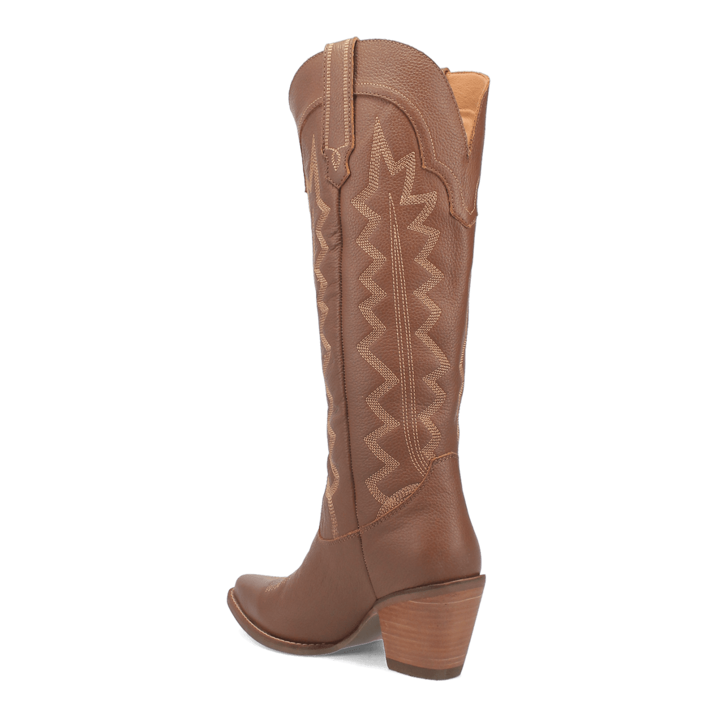 Women's Dingo High Cotton Leather Boot - Brown - DI936-BN