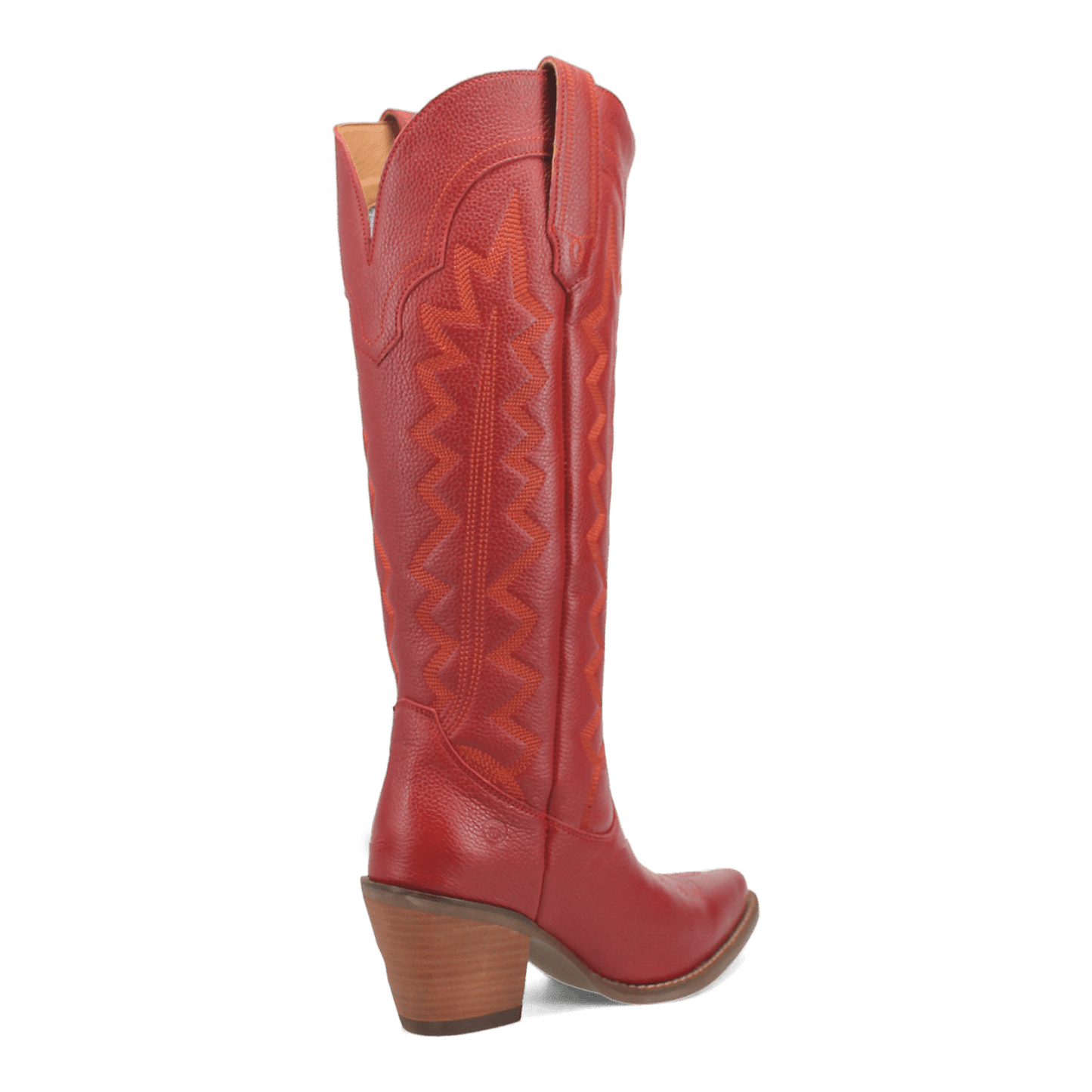 Women's Dingo High Cotton Leather Boot - Red - DI936-RD