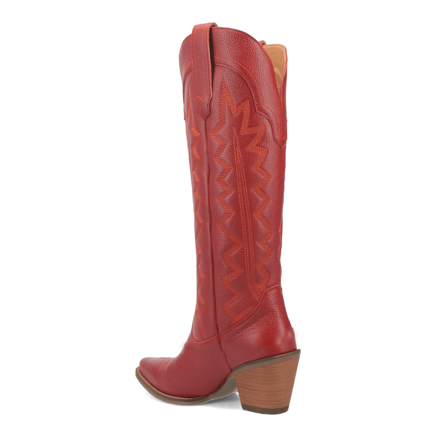 Women's Dingo High Cotton Leather Boot - Red - DI936-RD