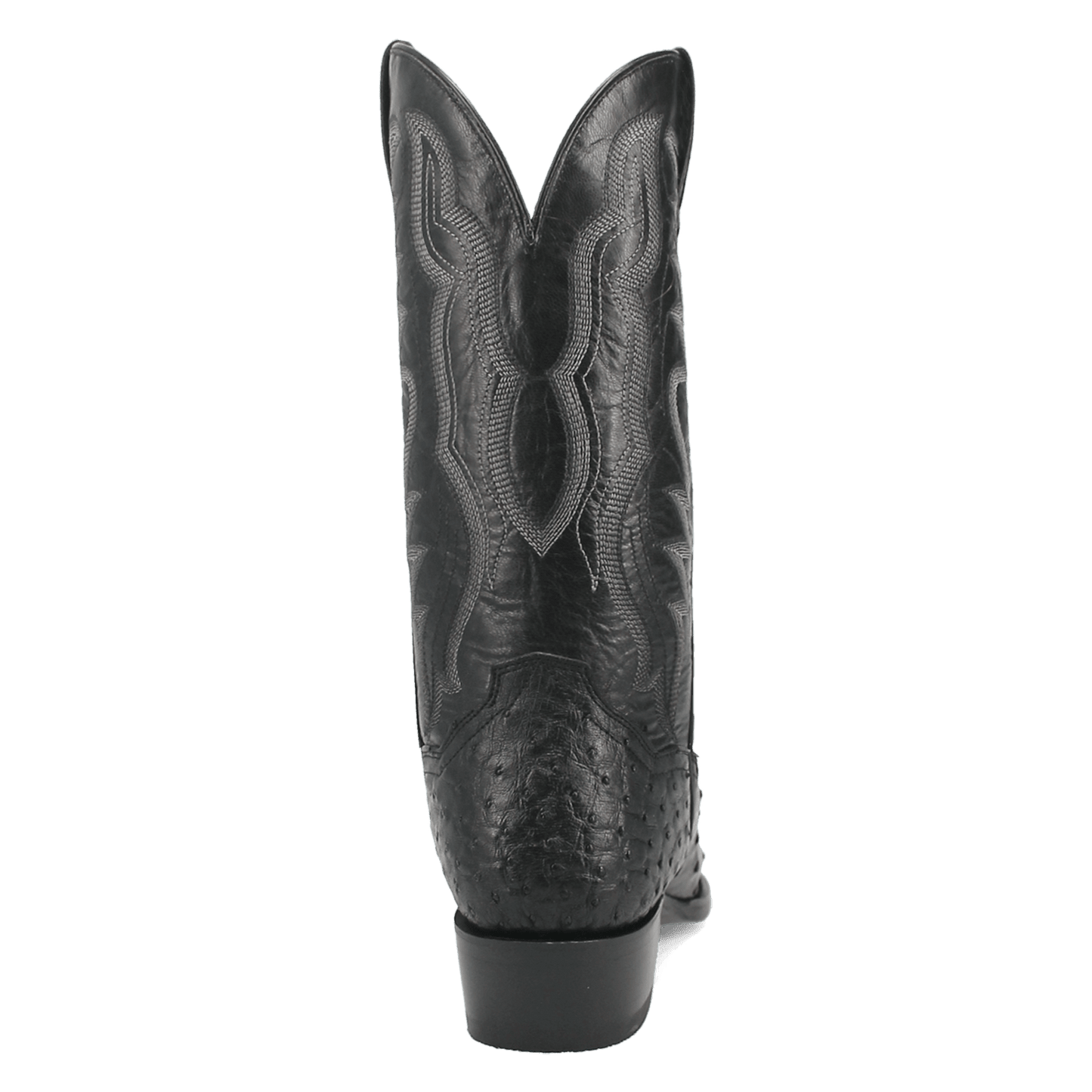 Men's Dan Post Tempe Full Quill Ostrich - Black - DP2321