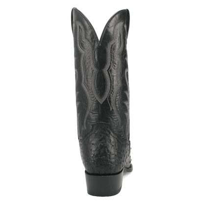 Men's Dan Post Tempe Full Quill Ostrich - Black - DP2321