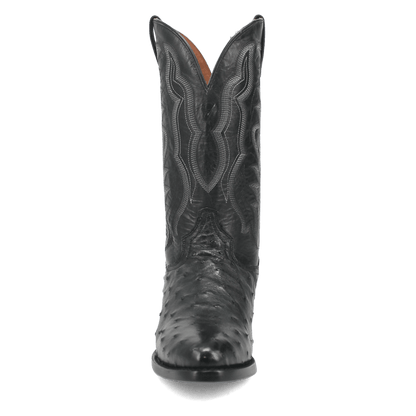 Men's Dan Post Tempe Full Quill Ostrich - Black - DP2321