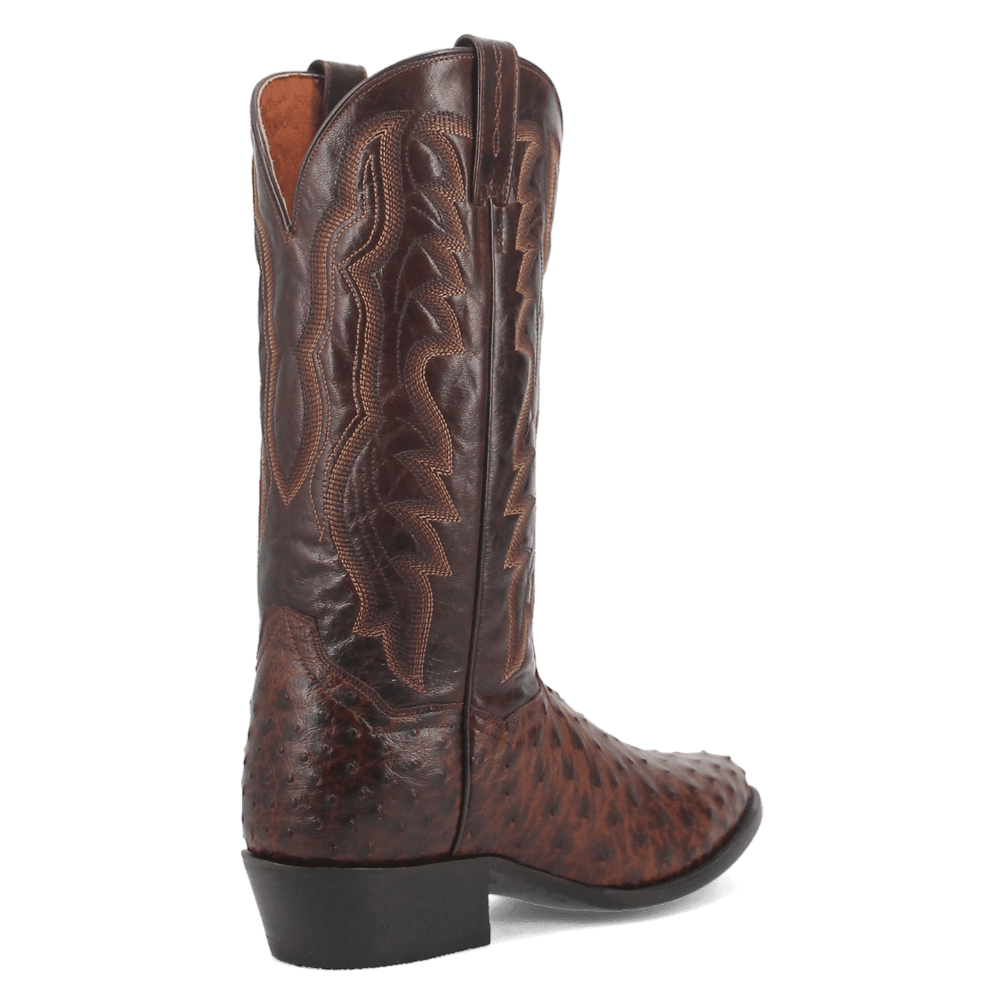 Men's Dan Post Pershing Full Quill Ostrich Boot - Brown - DP3016