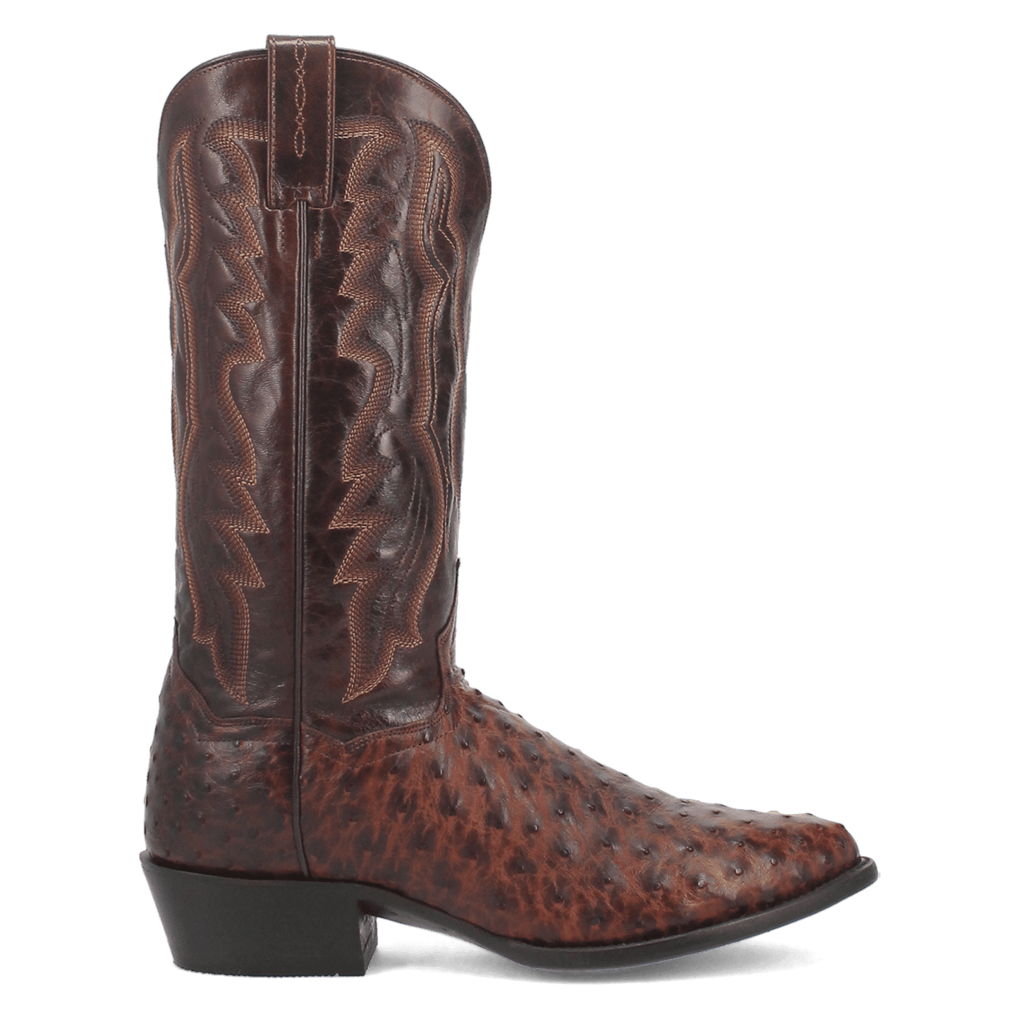 Men's Dan Post Pershing Full Quill Ostrich Boot - Brown - DP3016