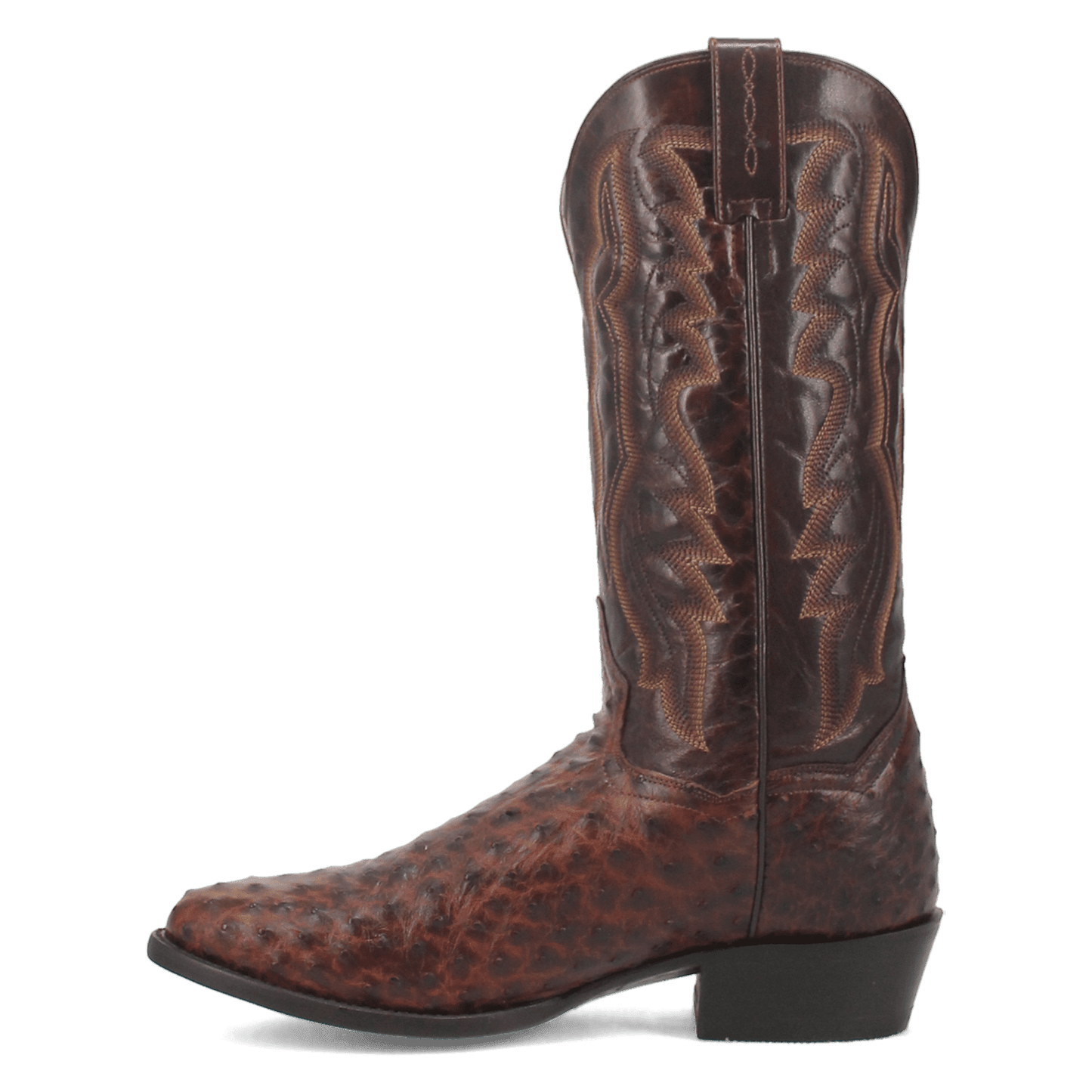 Men's Dan Post Pershing Full Quill Ostrich Boot - Brown - DP3016