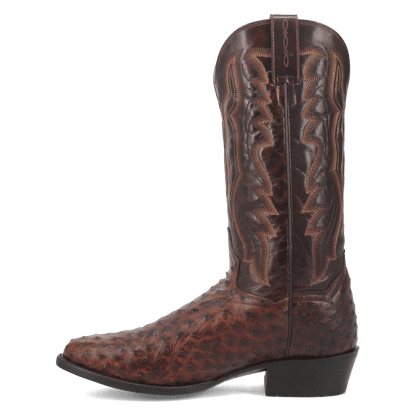 Men's Dan Post Pershing Full Quill Ostrich Boot - Brown - DP3016