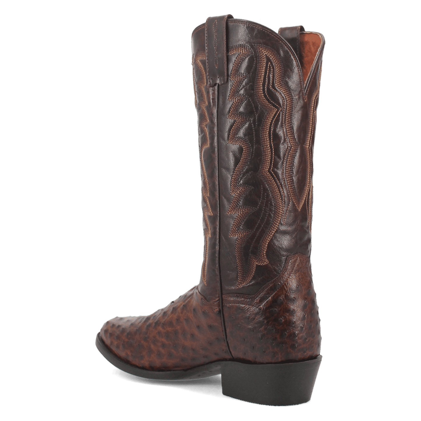 Men's Dan Post Pershing Full Quill Ostrich Boot - Brown - DP3016