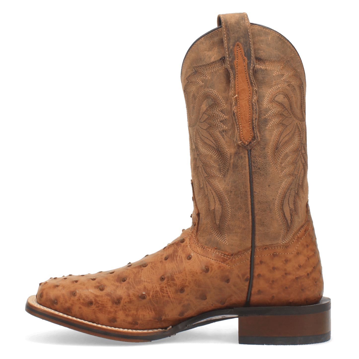 Men's Dan Post Alamosa Full Quill Ostrich Boot - Brown - DP3876