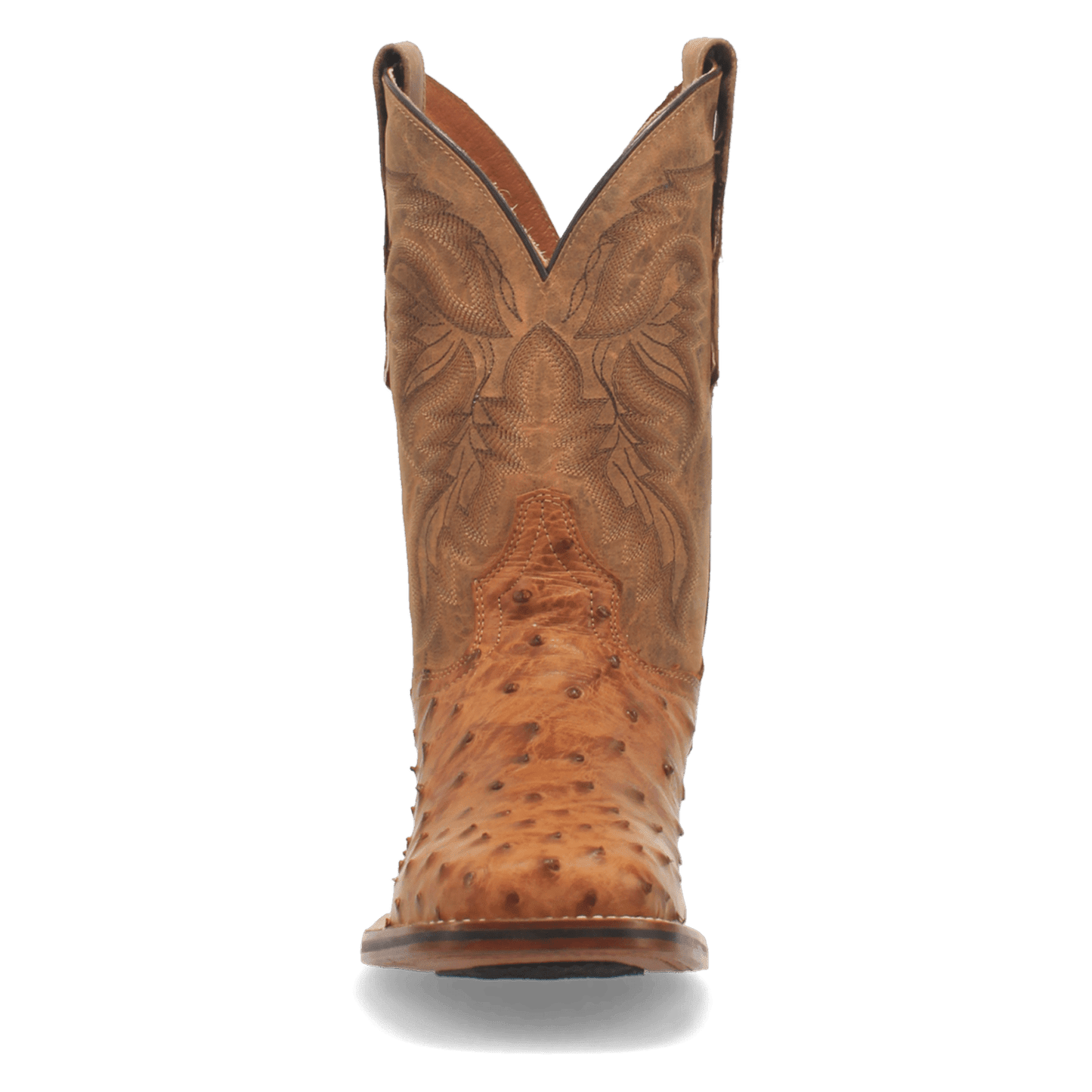 Men's Dan Post Alamosa Full Quill Ostrich Boot - Brown - DP3876