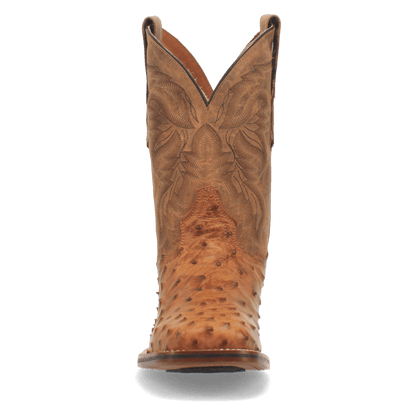 Men's Dan Post Alamosa Full Quill Ostrich Boot - Brown - DP3876