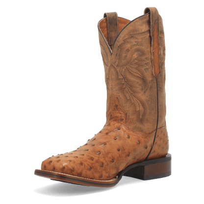 Men's Dan Post Alamosa Full Quill Ostrich Boot - Brown - DP3876