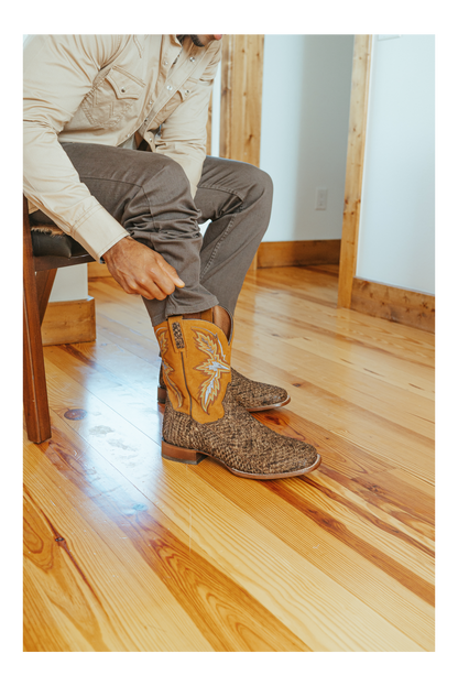 Men's Dan Post Dorsal Sea Bass Boot - Tobacco - DP4102