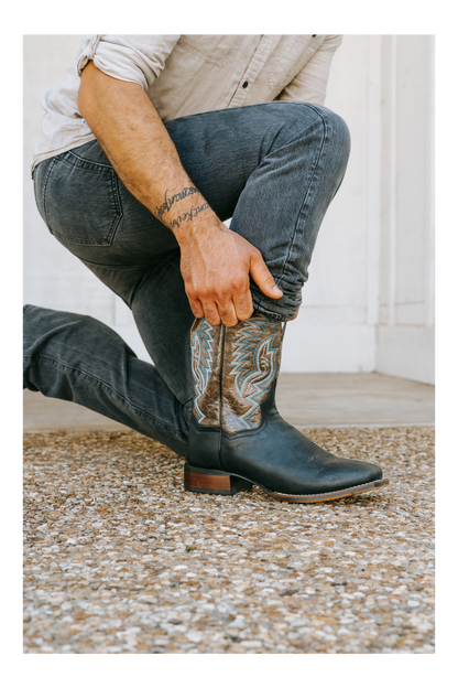 Men's Dan Post Deuce Leather Boot - Black - DP4558