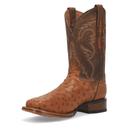 Men's Dan Post Alamosa Full Quill Ostrich Boot - Bay Apache - DP4874