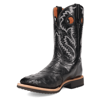 Men's Dan Post Martel Full Quill Ostrich Boot - Black - DP5210