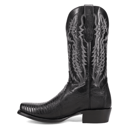Men's Dan Post Ringold Lizard Boot - Black - DP7038