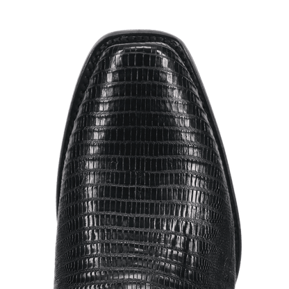 Men's Dan Post Ringold Lizard Boot - Black - DP7038