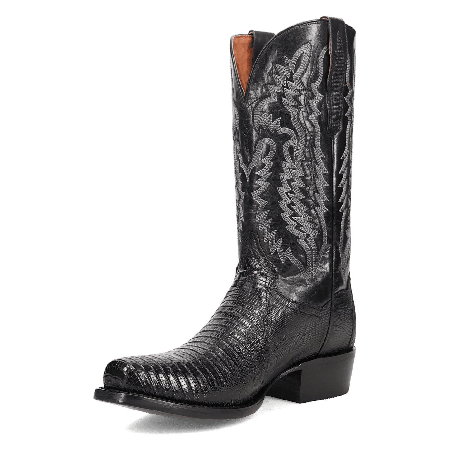 Men's Dan Post Ringold Lizard Boot - Black - DP7038