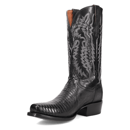 Men's Dan Post Ringold Lizard Boot - Black - DP7038