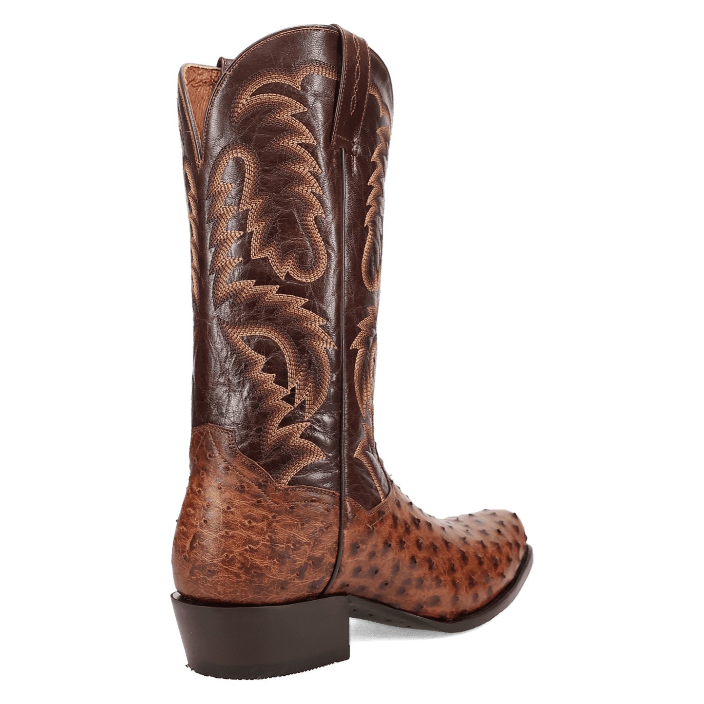 Men's Dan Post Marco Full Quill Ostrich Boot - Brown - DP7063