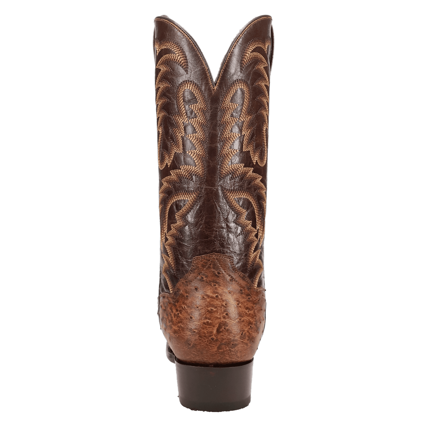 Men's Dan Post Marco Full Quill Ostrich Boot - Brown - DP7063